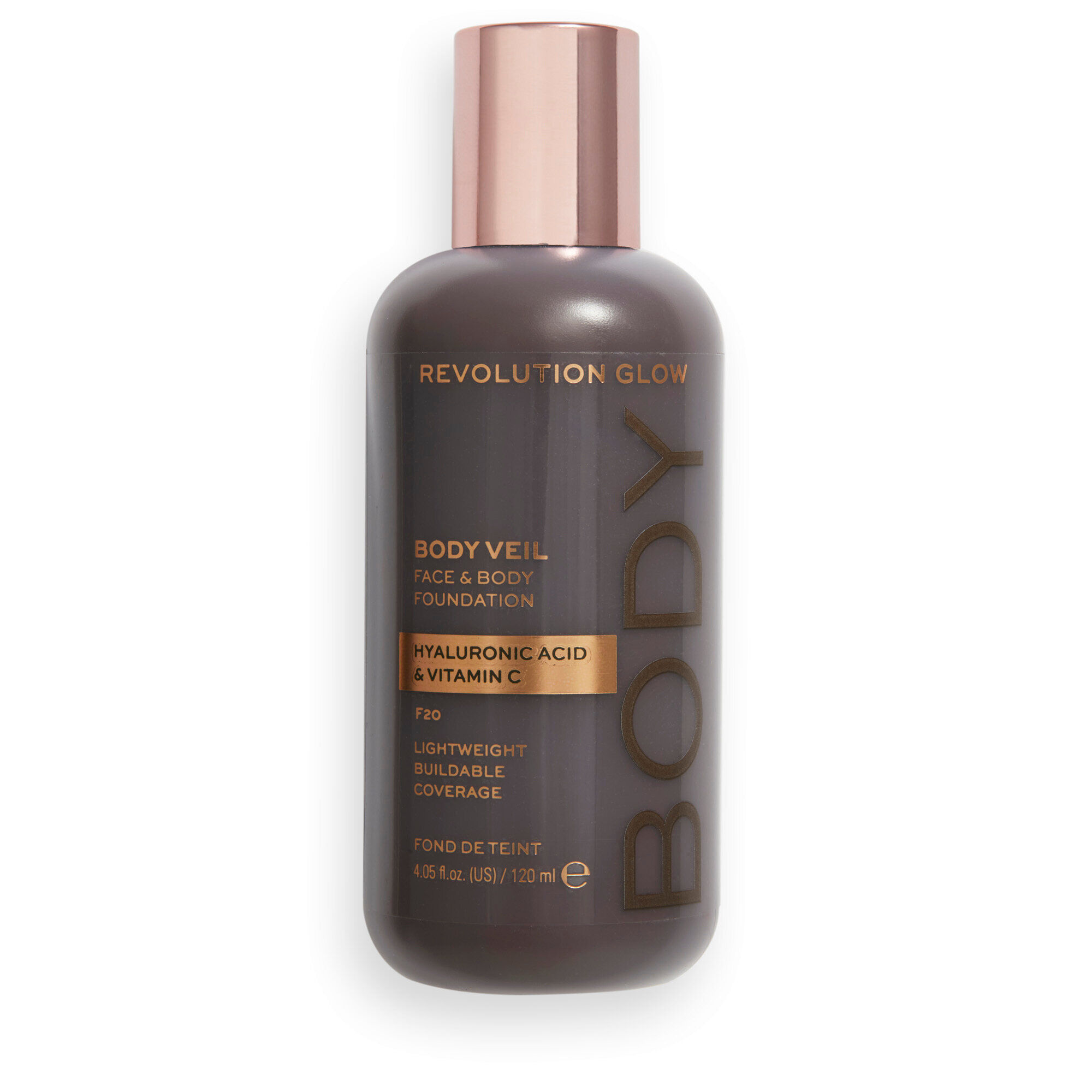 Makeup Revolution Body Veil Face & Body Foundation F20 120ml 