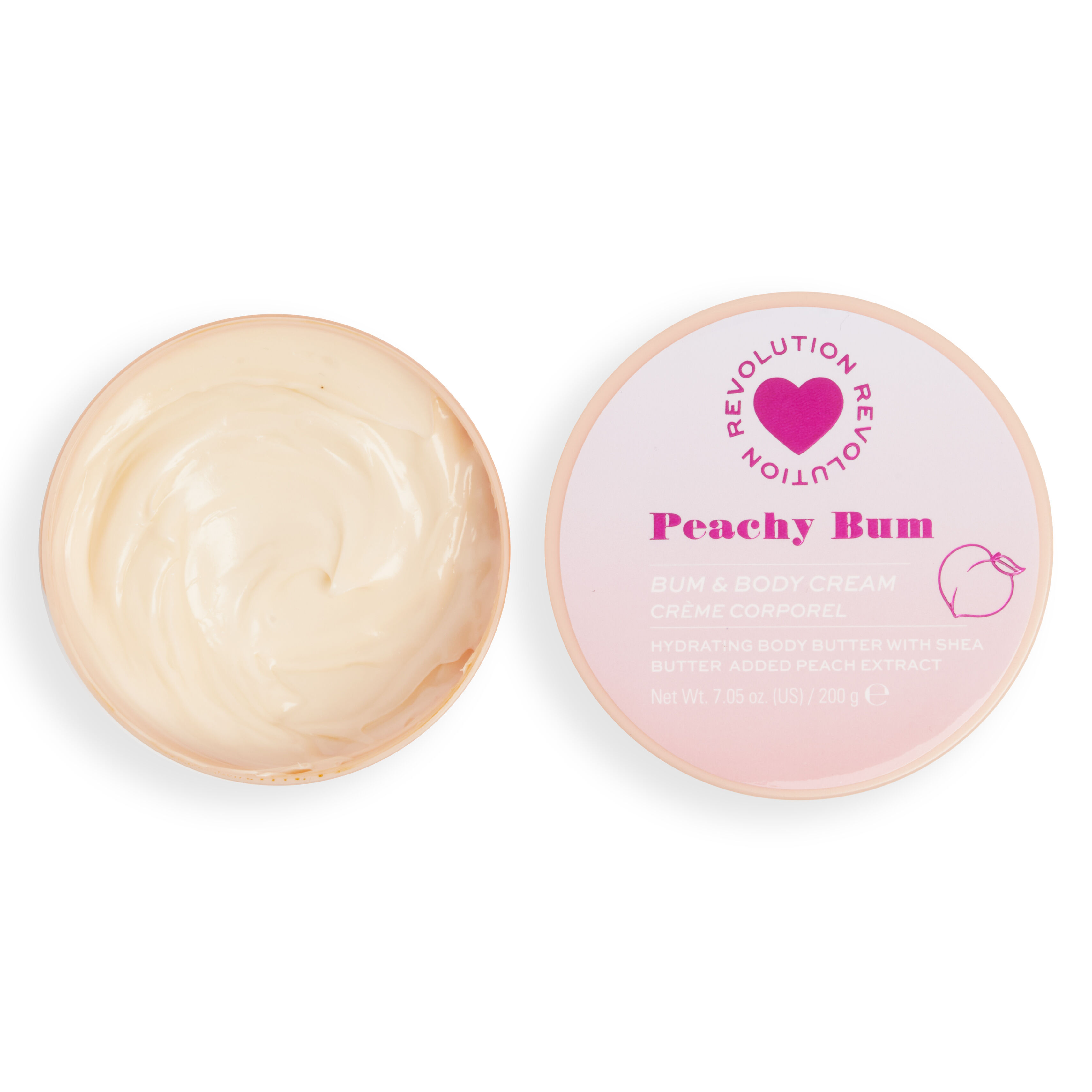 I Heart Revolution Peachy Bum Swirl Body Cream 