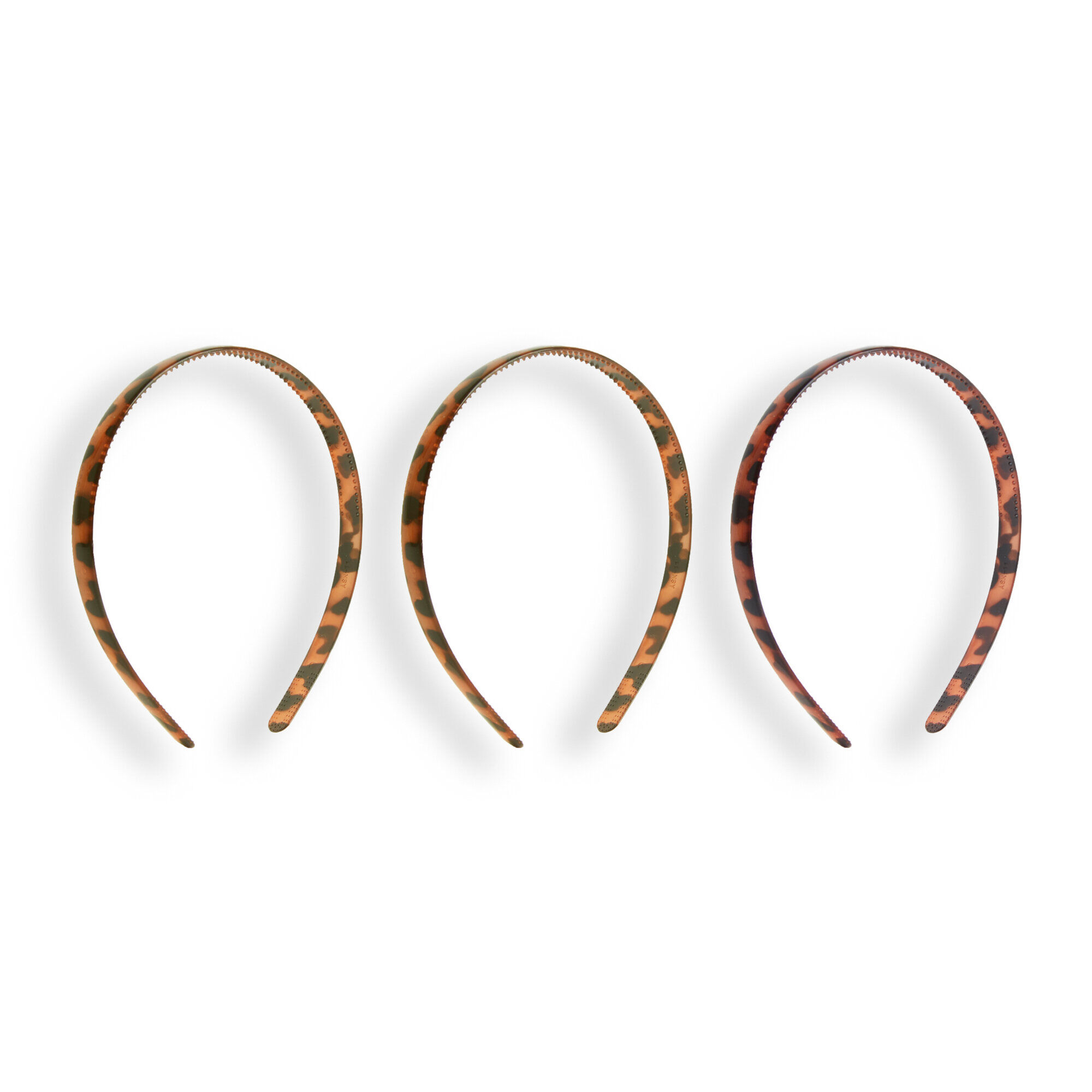 Revolution Haircare Tortoiseshell Skinny Headband 3 Pack 