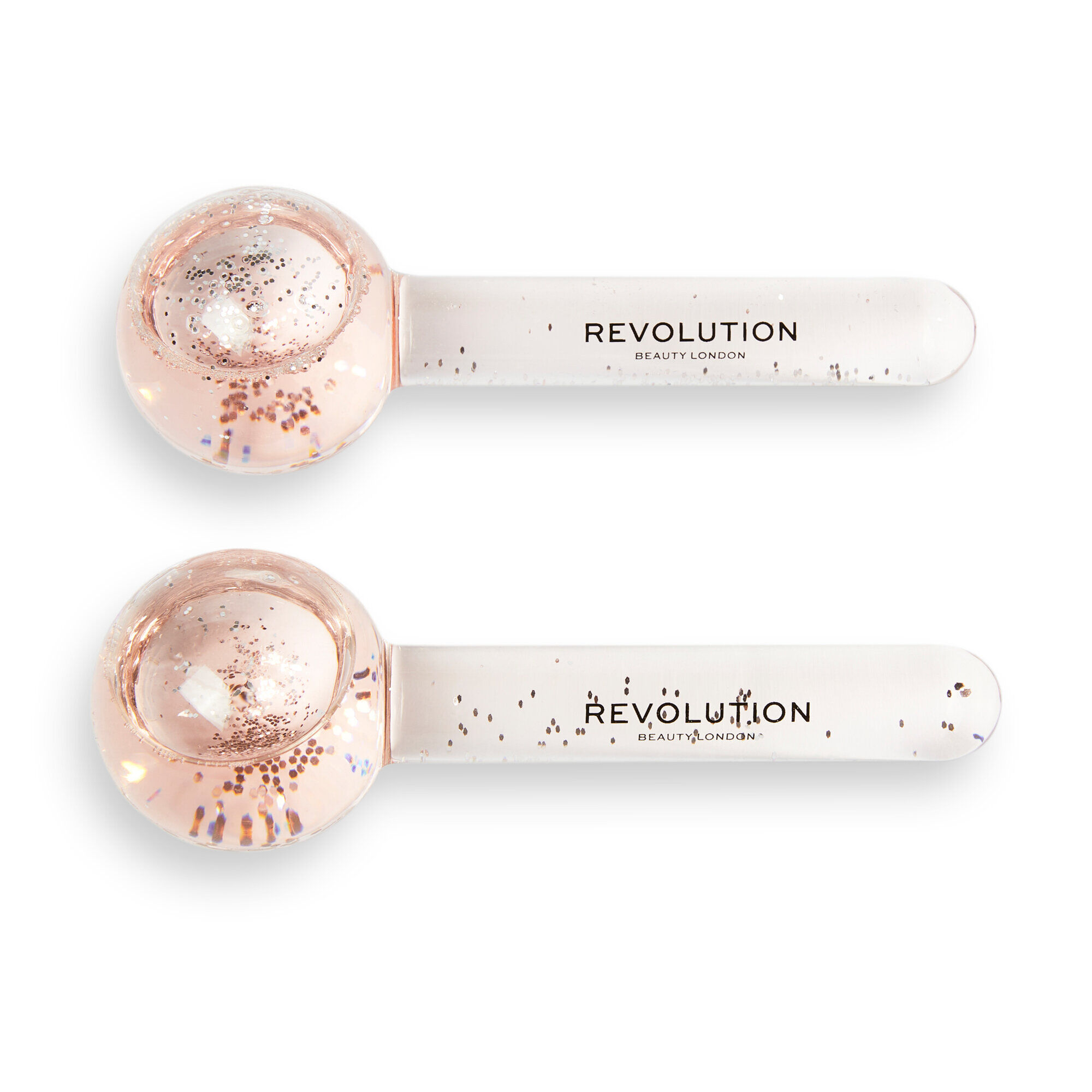 Revolution Skincare Pink Glitter Facial Ice Globes 