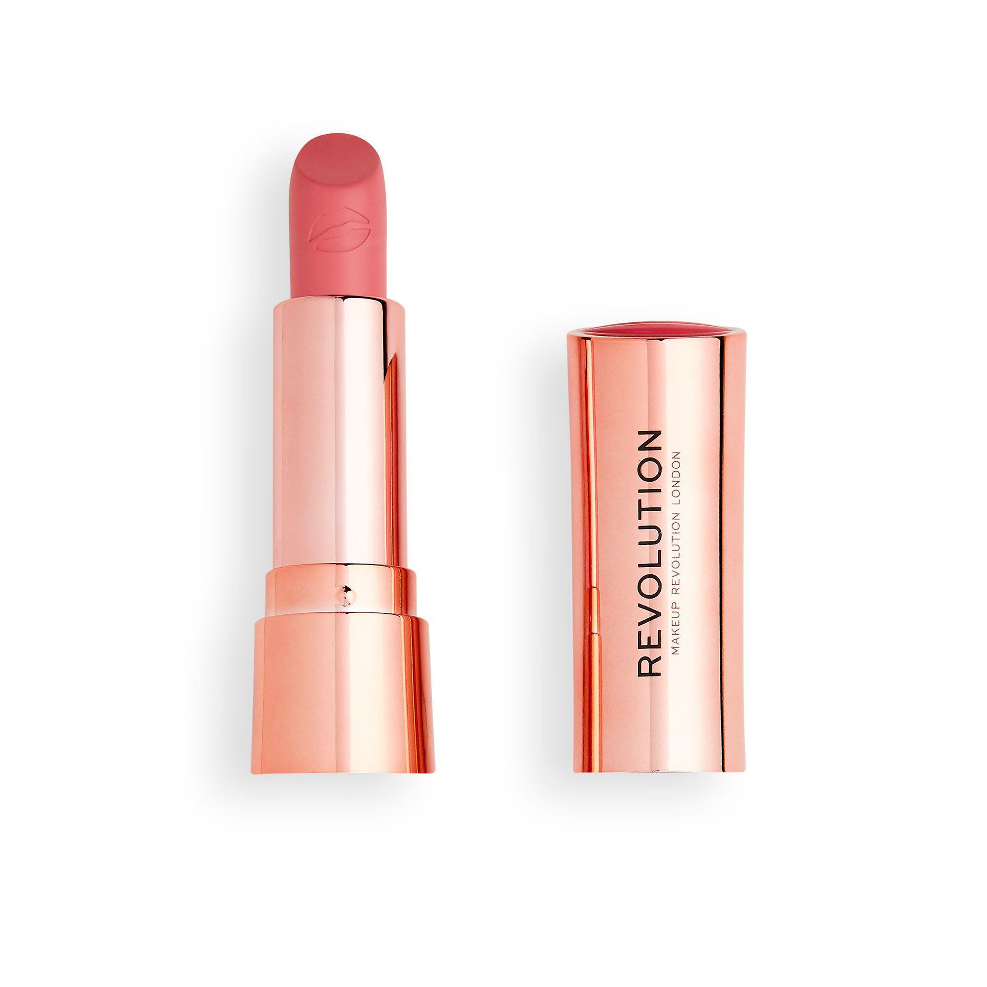 Revolution Satin Kiss Lipstick Cupcake Pink 