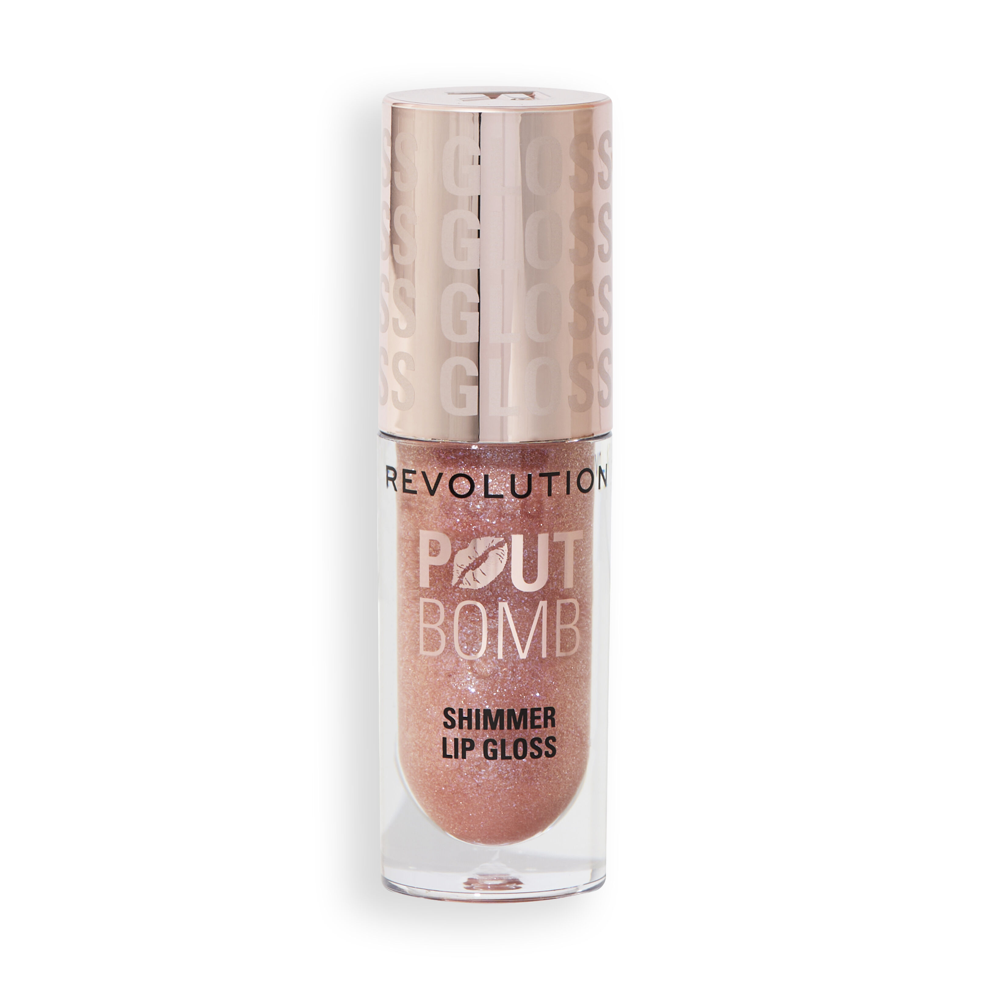 Revolution Pout Bomb Shimmer Gloss Glimmer Nude 